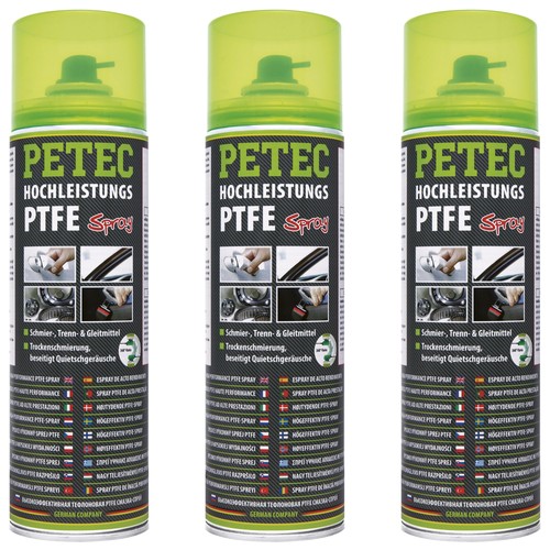 Petec ptfe spray - 3x, ptfe-spray